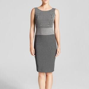 Max Mara Made in Romania Monochrome Sleeveless Knit Shift Dress